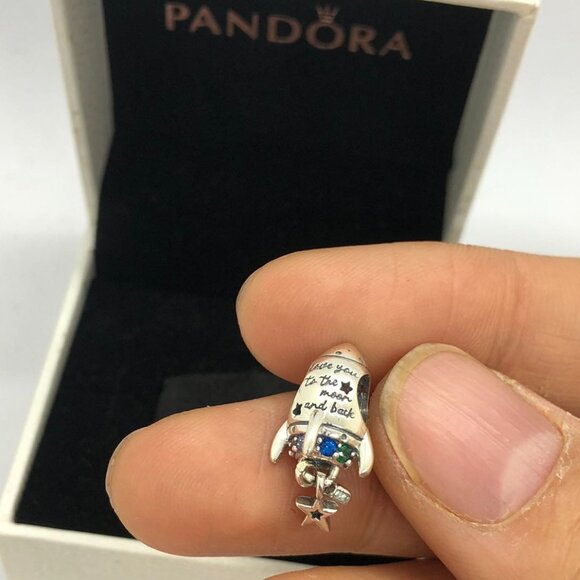 ✨🔥Pandora Space Love Rocket Charm - Picture 2 of 6
